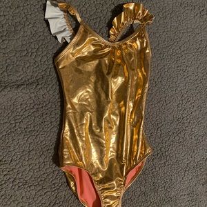 shimmer gold swimsuit